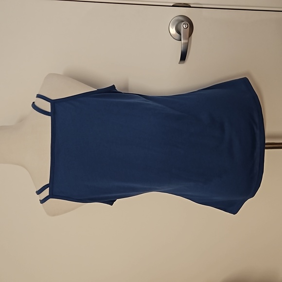 Minnie and Mickey Mouse side silhouette with a heart tank style Lrg.teal EUC - Picture 7 of 7